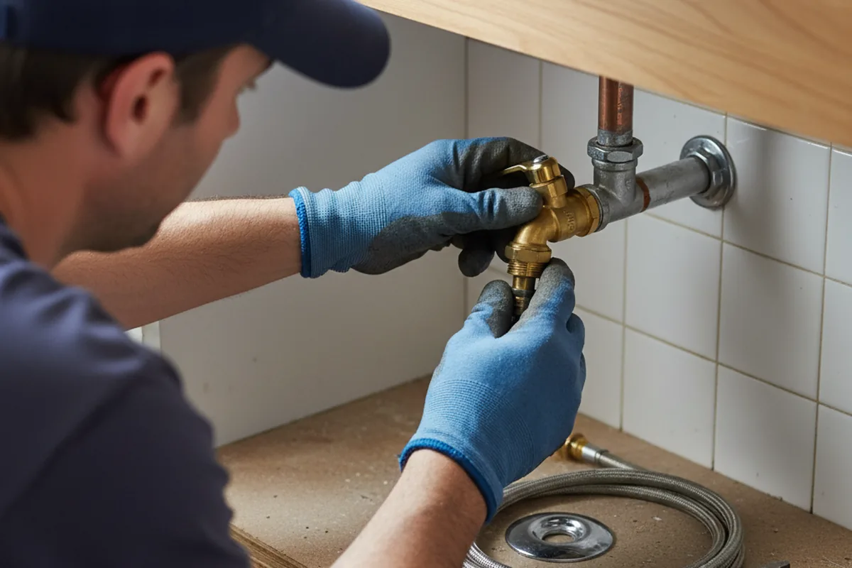 Shutoff valve and fitting work during Repiping in Hadlyme